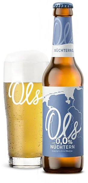Ols Nüchtern 00 Flasche und Glas Ols Nuechtern 00 Flasche Und Glas