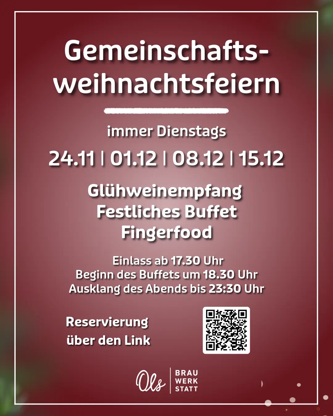 Ols Brauhaus Gemeinschaftsweihnachtsfeiern